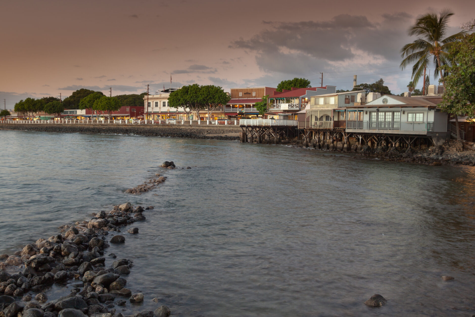 Front Street in Lahaina Maui.