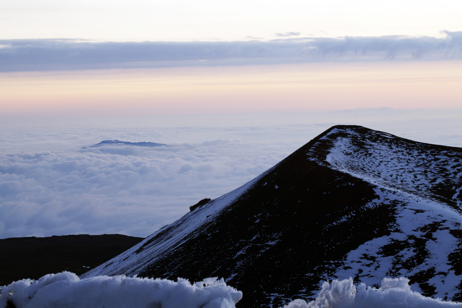 Snow capped Maui, Hawai'i