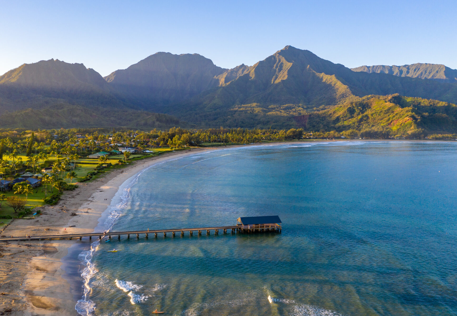 Beautiful Hanalei Bay in Kaua'i.