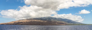 View of West Maui from the sea.